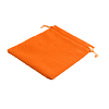 Мешочек замшевый (1) 12х15см, ярко-оранжевый
