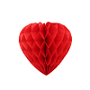 Бумажное украшение "Сердце" 25 см, красный