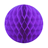 Бумажное украшение шар 40 см сиреневый