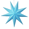 Звезда 45 см девятиконечная, голубой