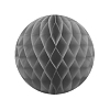Бумажное украшение шар 30 см серый