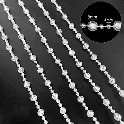 Прозрачные бусины 1кг х 61м №5, граненые "Шар"