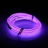 Шнур неоновый светящийся 3 м, фиолетовый