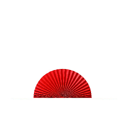 Веер-гармошка 160г/м 40 см, красный