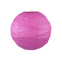 Подвесной фонарик Спираль 25 см малиновый